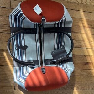 Stylish Orange and Gray Men's Bag